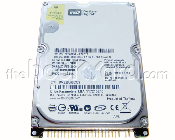 Apple Branded Seagate 120GB 2.5" 5,400rpm ATA Hard Drive